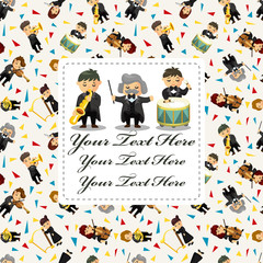 orchestra music player card