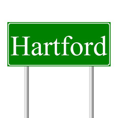 Hartford green road sign