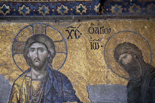 Jesus and John the Baptist, Hagia Sophia, Istanbul