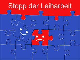 Fototapeta premium Leiharbeit