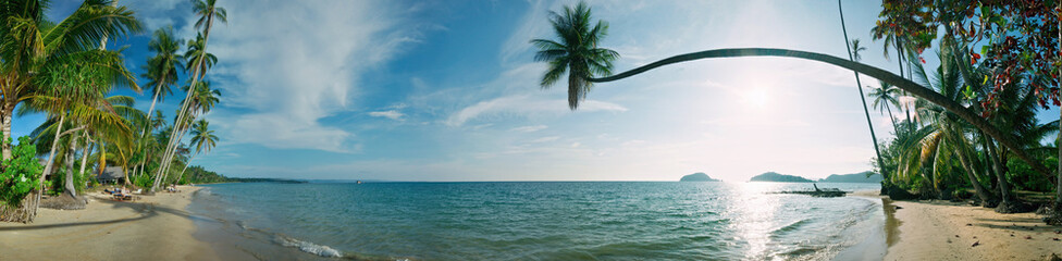 Fototapeta na wymiar Tropikalna plaża panorama