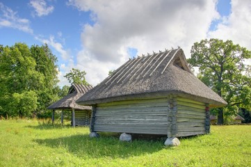 Fototapeta na wymiar Estoński tradycyjny dom