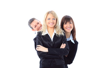 A diverse attractive woman and woman's  business team