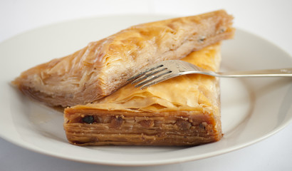 two baklava pieces gourmet concepts