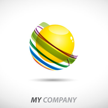 Logo abstract world # Vector