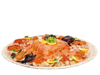 fish and seafood platter