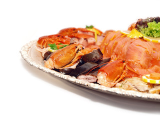 fish and seafood platter