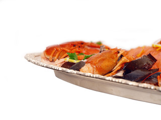 fish and seafood platter