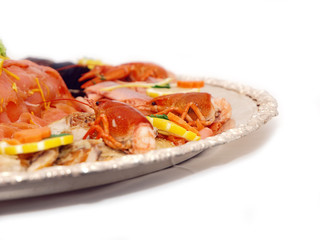 fish and seafood platter