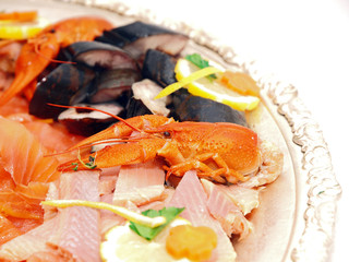 fish and seafood platter