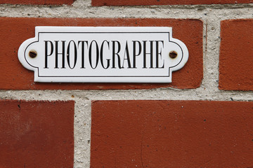 photographe sign