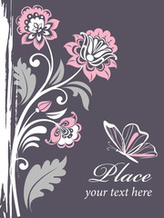 vector decorative floral background
