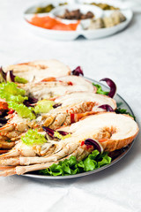 Appetizer with lobster