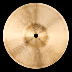 Cymbal Backside Isolated on Black - 37901819