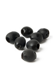 black olives on white