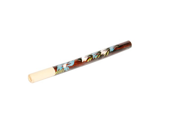 Sweet sound from the nature, wooden recorder music instrument