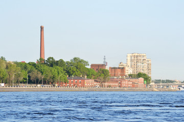 October embankment and Neva river