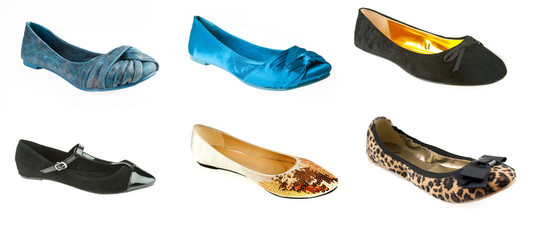 woman flat ballerina shoes