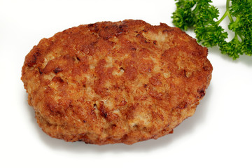 Frikadelle mit Petersilie