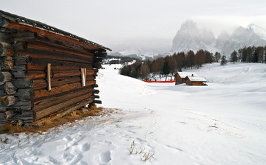 Old winter cottage