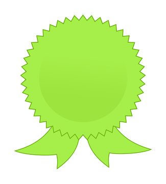 Blank Green Rosette