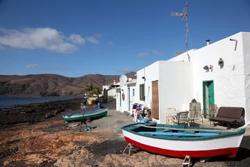 Fotobehang Fishing village on Canary Island Lanzarote, Spain © philipus