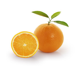 orange on white background