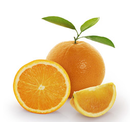 orange on white background