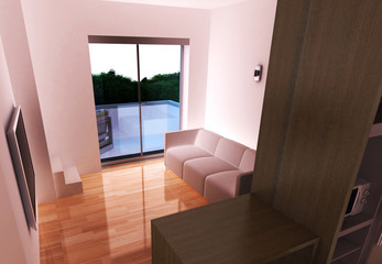 appartamento rendering 3d interni architettura progetto
