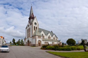 Fototapeta na wymiar Katedra w mieście Stavanger