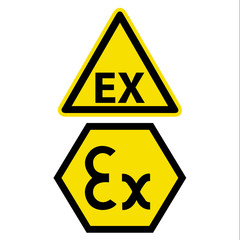 warnschilder ex zeichen vektor
