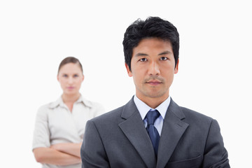 Business people posing