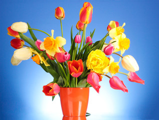 Flowers in the pink box