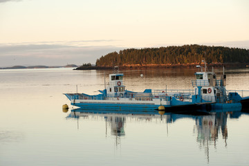 Fototapeta na wymiar Promy przejazd w Deer Island w Zatoce Fundy w Kanadzie