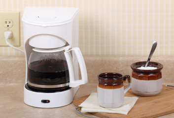 Coffee Maker and Cup