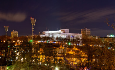 View of Dynamo stadium and Government House