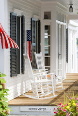 Patriotic porch