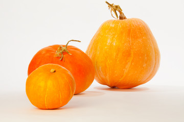 Three pumpkins