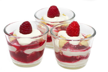 Himbeer-Mascarpone Dessert im Glas