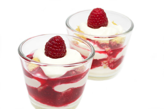 Himbeer-Mascarpone Dessert im Glas