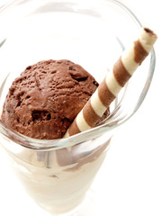chocolate vanilla ice cream