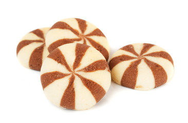 Cocoa and vanilla cookies