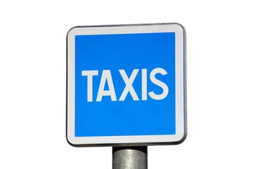 Panneau indicateur de tête de station de taxis