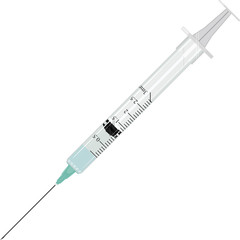 Vector illustration of a syringe - 37935605