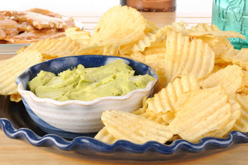 Chips and guacamole