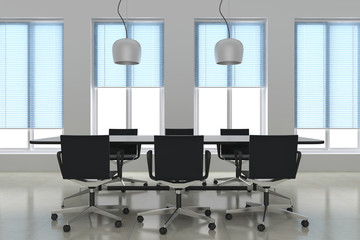 3d render modern meeting room