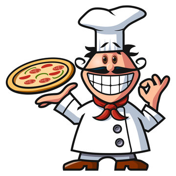 Schraubenmännchen Pizzabäcker m Visitenkartenhalter Pizza Bäcker Pizzaria 4006v