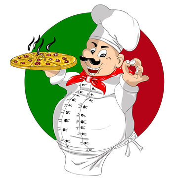 recommend clip art: Pizza Chef-cook