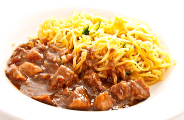 duck noodle, in chinese style