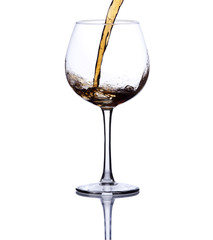 wine glass splash